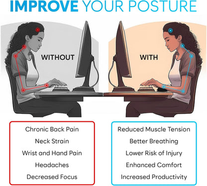 Keyboard Wrist Rest, Wrist Rest for Computer Keyboard, Memory Foam, Wrist Support, Ergonomic Design for Typing Pain Relief, 2 Pieces Mouse & Keyboard Set, Mouse Wrist Rest, Stain Resistant, Black