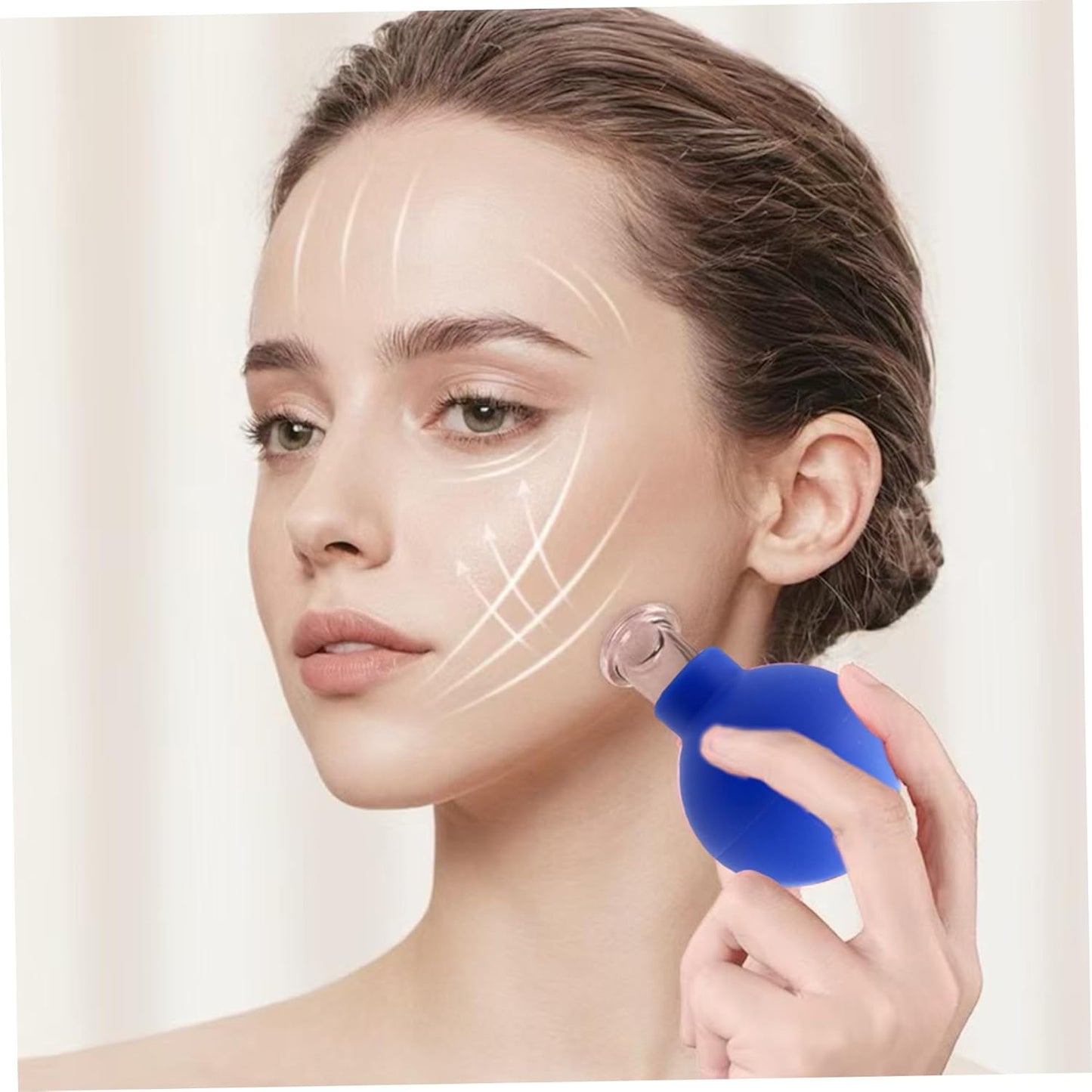 Face Cupping Set(4Pcs), Silicone Vacuum Suction Facial Cupping, Anti Cellulite, Anti Wrinkle and Ageless Skin, for Eyes, Face and Body Facial Set for