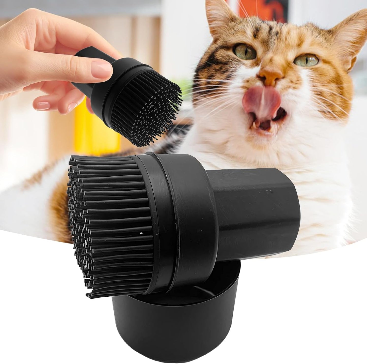 Pet Hair Removal Brush, Dog Grooming Shedding Tool, Gentle Ergonomic Cleaner, 3,22 x 5,59 pollici Portatile Kit per la casa, Puppy, Kitten Bathing, Indoor Hygiene