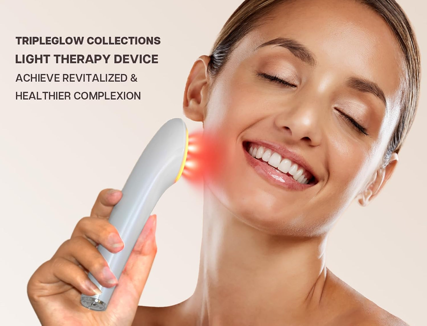 VRAIKO Handheld Skin Rejuvenation Beauty Device for Face and Body, Home-use facial massager and skin toning device for a more glowing and radiant complexion