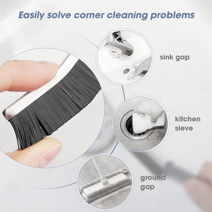 3 Pack Toilet Brush Set - Hard Bristle Cleaning Brush for Bathroom & Kitchen - Versatile Scrub Brush for Ceramic Tiles, Glass, Flooring - Essential Cleaning Tools for Every Home