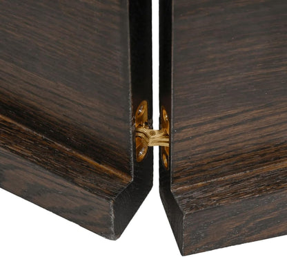 Solid Wood Tabletop, Dark Brown, 120 x 60 x (2-4) cm, Live Edge Design, Replacement for Coffee Table, Kitchen Dining Table, Desk Top, Durable and Stylish