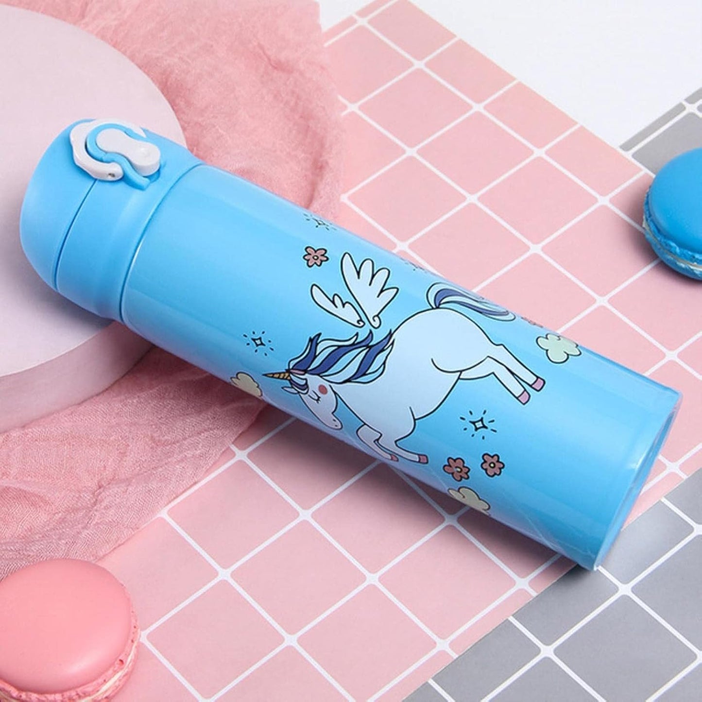500/350ML Unicorn Water Bottle for Stainless Steel Thermos Bottle Drinkware School Water Bottle for Leakproof Cups
