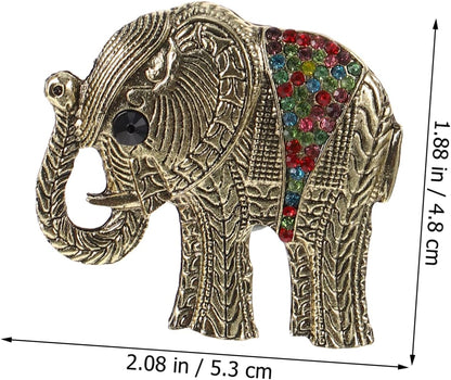 ERINGOGO 2sets Elephant Shaped Car Air Freshener Aroma Diffuser Clip Metal Odor Control Non-slip Ideal for Car Office Home 2pcs*2
