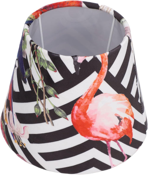 Velvet Exquisite Conical Decorative Lampshade E14 E27 Lamp Compatible Warm Lighting Cozy Ambience Home Hotel Bedroom Study Library (Bird)