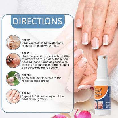Nail Strengthener Spray, Toenail Care Treatments, 4.02x1.14in Gentle Long-Lasting Formula, Repair and Protect, Fast Absorbing Spray for Damaged Thickened Toenails Cares