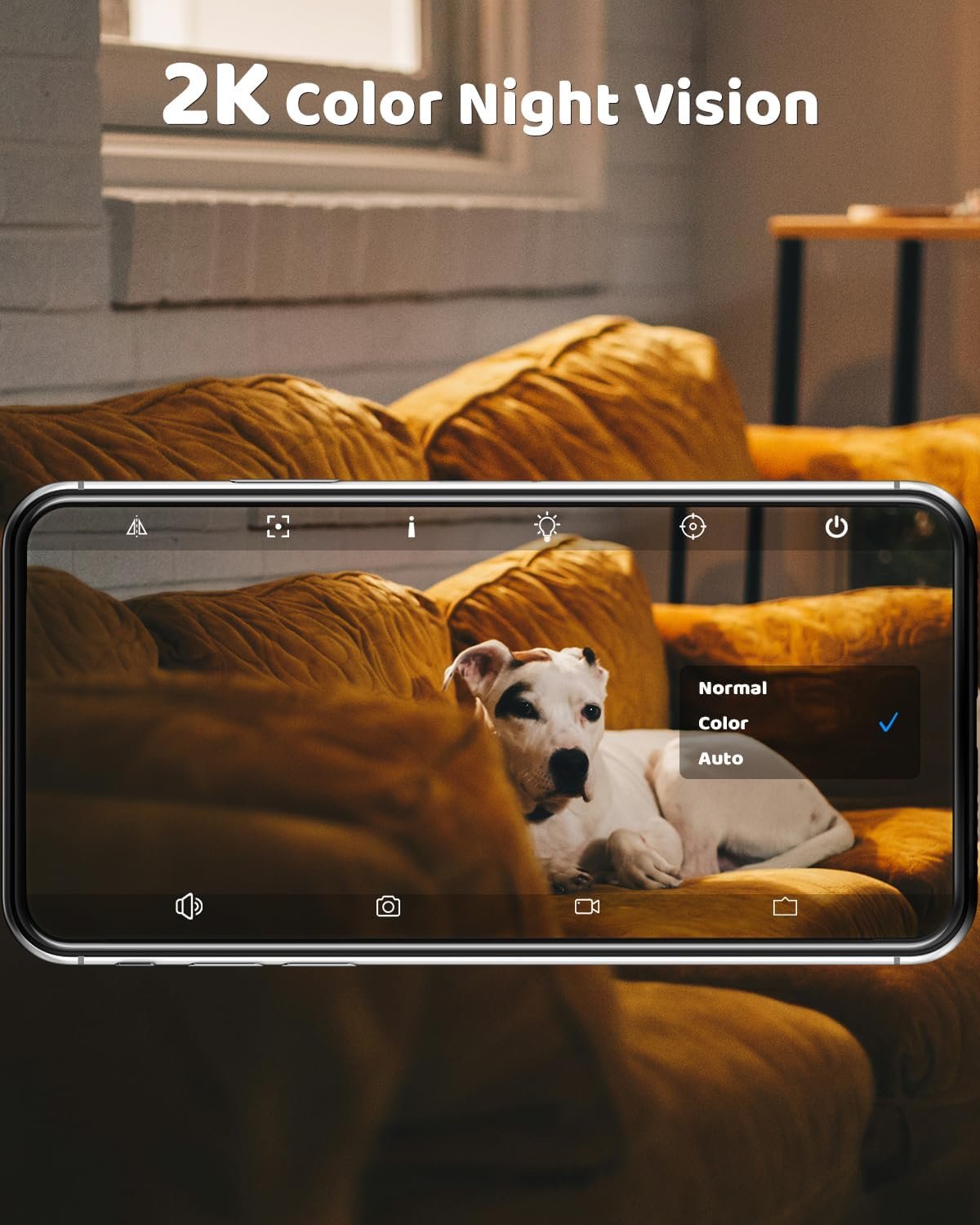 GENBOLT 2K Pet Camera, WiFi Security Camera Indoor,Home Surveillance IP Camera CCTV with Humanoid Detection, Auto Cruise Dog Cam with Audio Alarm