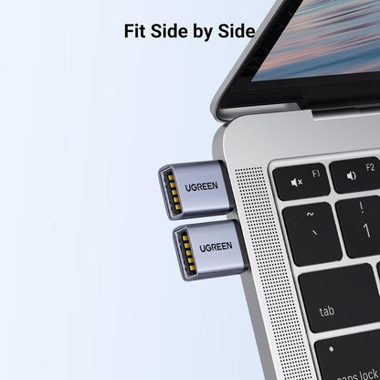 UGREEN USB C to USB Adapter 2 Pack, 3.2 Gen 2 10Gbps C Male to A Female Adapter Thunderbolt 4 3 OTG Compatible with iPhone 15, Galaxy S24, MacBook Pro Air, iPad Pro, Grey