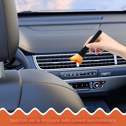 Car Dust Brush, Soft Detailing Brush, Dash and Interior Crevice Cleaner, Air Vent Scrubber, Multi-Purpose Vehicle Cleaning Tool, Made of Pp Fluff Material, 1.77in/6.3in