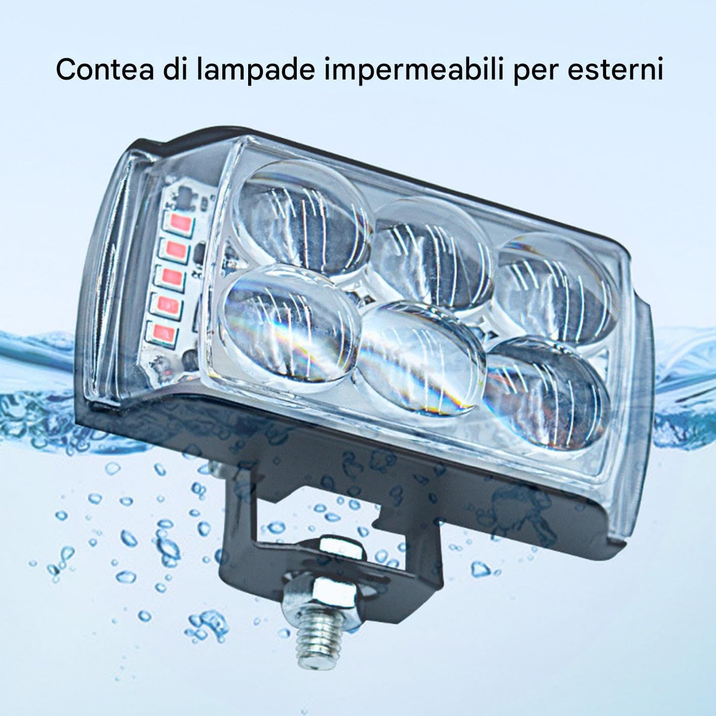 shjxi Motorcycle Driving Lights, LED Spotlight Beam, High Powered 2000 Lumen Output, Waterproof Shock Resistant Housing, Night Riding Visibility for Touring Safety