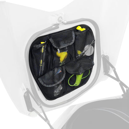 Front Trunk Lid Organizer Fit for Can Am Spyder F3 F3S F3T F3L 2015-2025 Removable 5 Mesh Pocket Luggage Storage Bag (Black)