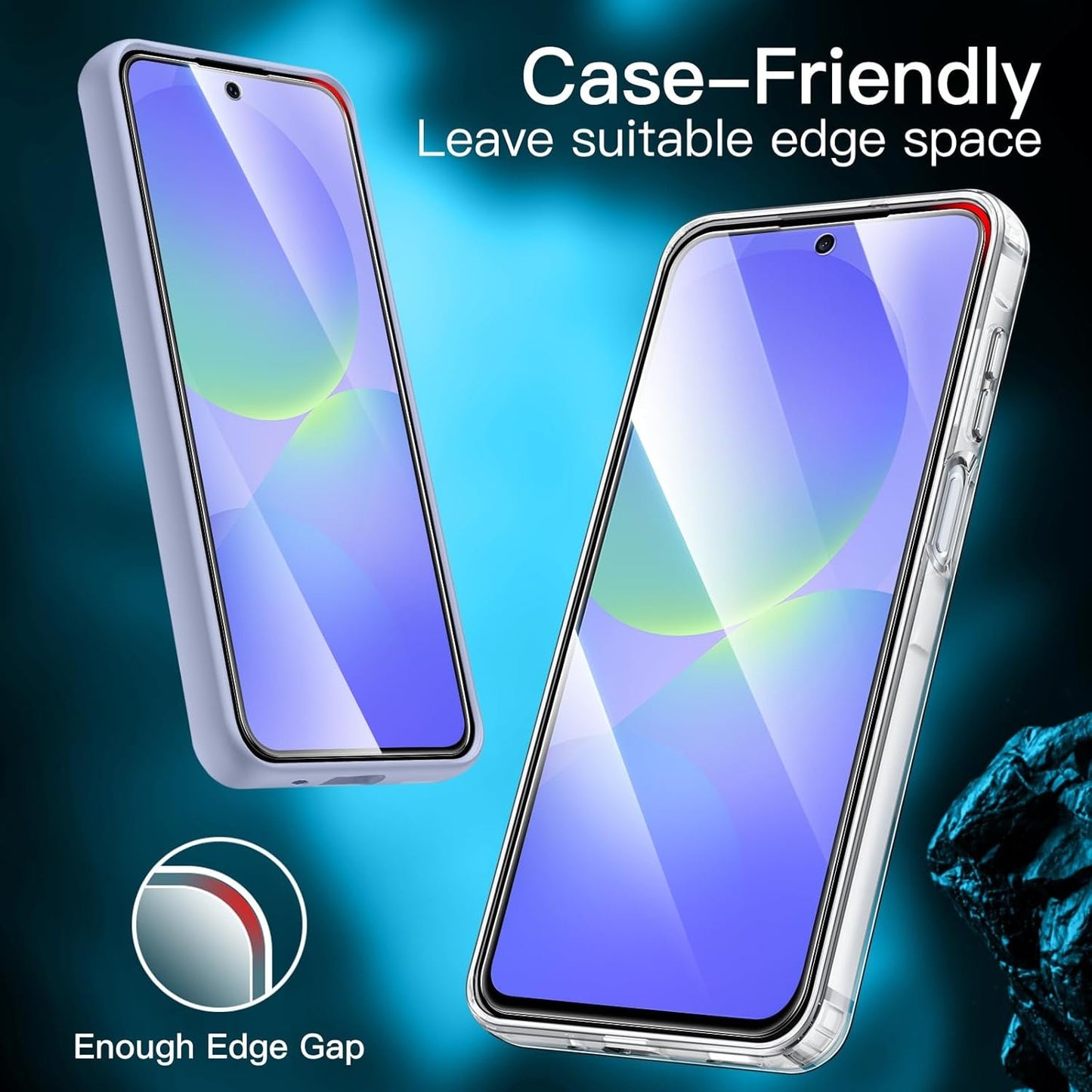 JETech Screen Protector for Samsung Galaxy A36 5G, 9H Tempered Glass Film, Anti-Scratch, HD Clear, 3-Pack