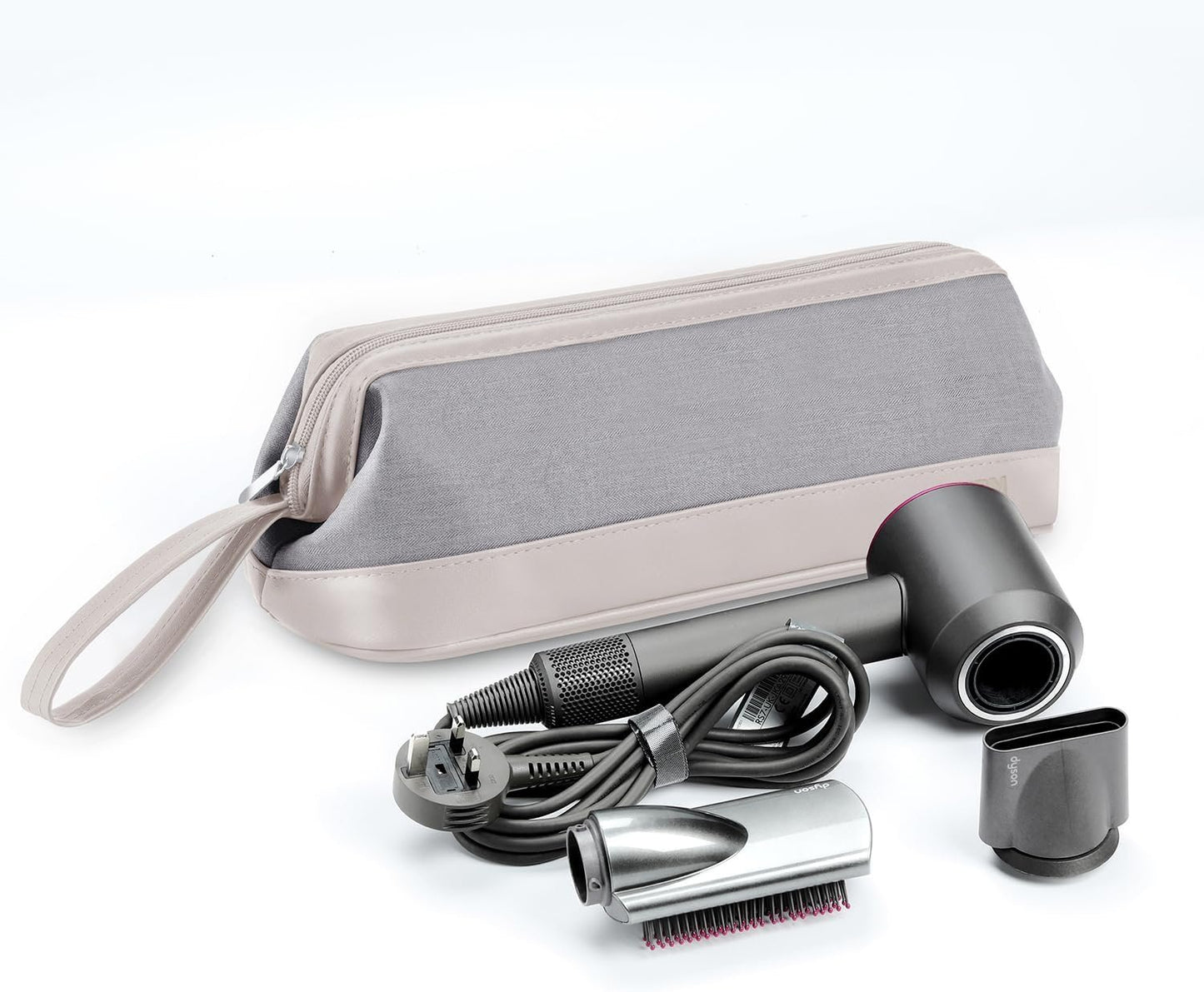 WINZEDGE Hair Style Tools Case, compatiable with Dyson Airwrap/Shark Flex Style, Travel Pouch Bag Home Storage for Hair Dryer Hair Brush Hair Straightener, Mutifunction Cosmetic Makeup Bag