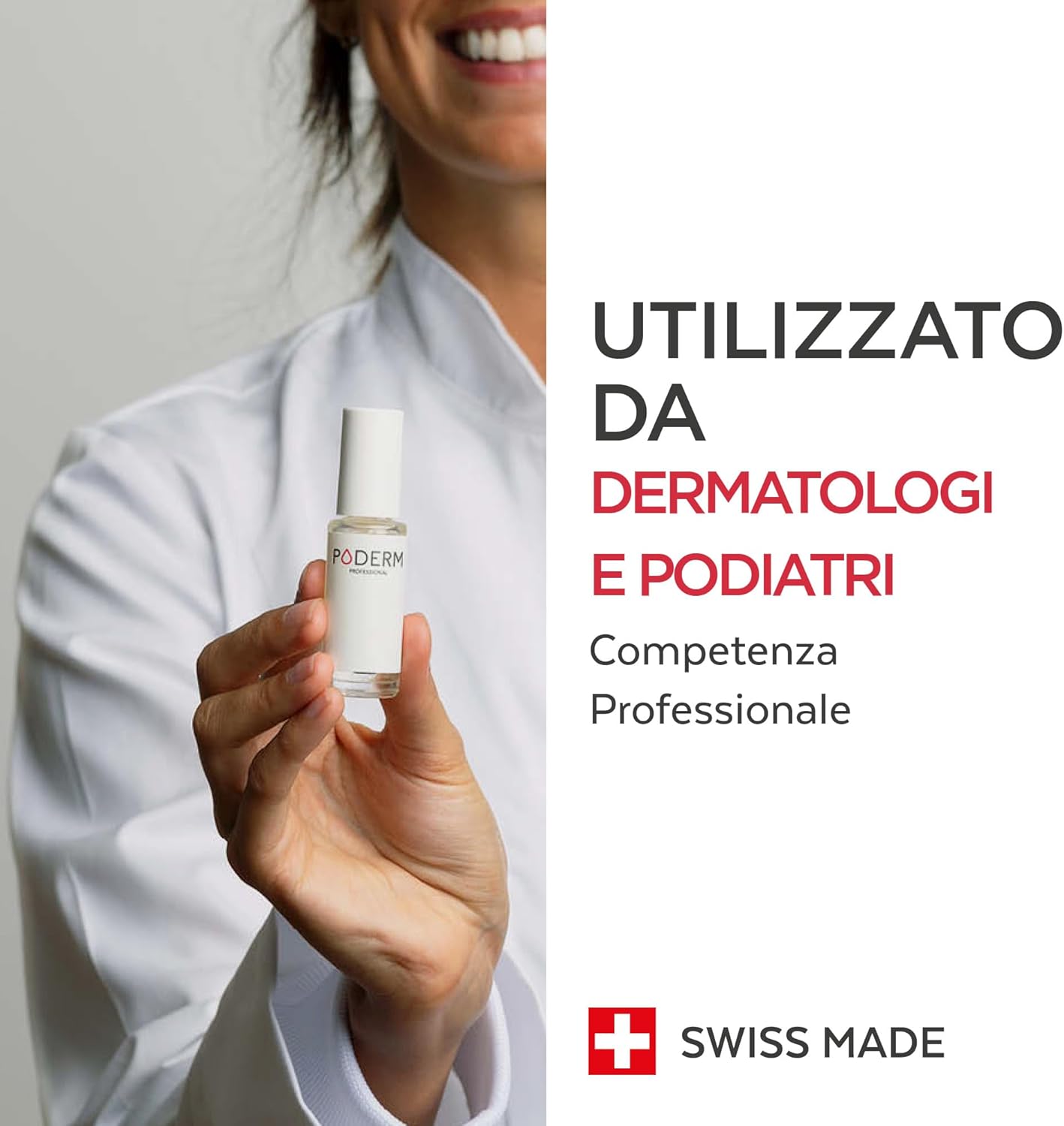 PODERM - Black and processed nails | Anti-haematoma, antifungal, antibacterial and restorative foot care | Professional foot / hand care | Quick and easy | Swiss made