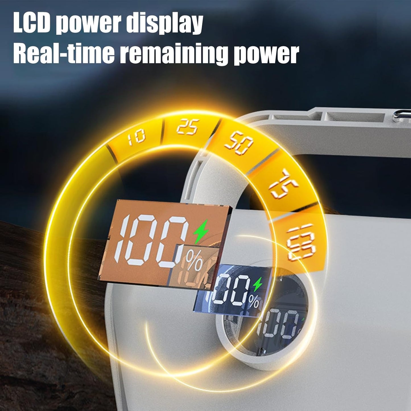 Iouyjiu Lanterna di campeggio a LED, solare ricaricabile pieghevole Lantern, Compact Fishing Flashlight Gear, Lighting for Tent Hiking Backpacking Outdoor Adventures Travel Use 2.17x3.35in