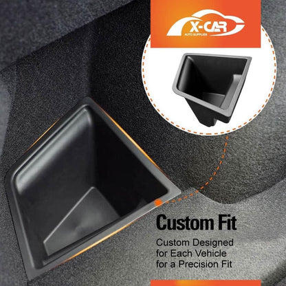 X-CAR Rear Trunk Storage Box Organizer Left Side Bins for Tesla Model 3 Interior Accessories 2017-2023