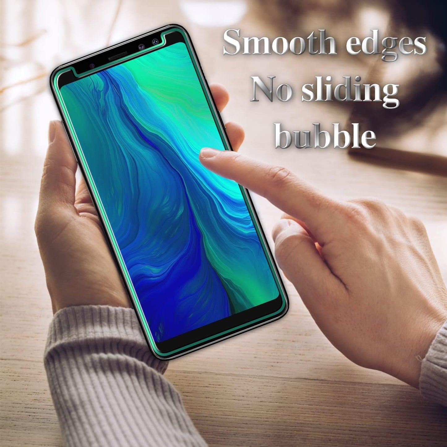 [3-Pack] Kesuwe Screen Protector For Samsung Galaxy A8 2018, A530 Tempered Glass, 9H Hardness, Anti-Scratch, Case Friendly, Easy to Install