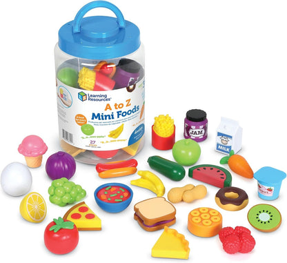 Learning Resources A to Z Mini Alphabet Food, Educational Toy from 3 Years, Montessori Alphabet Game