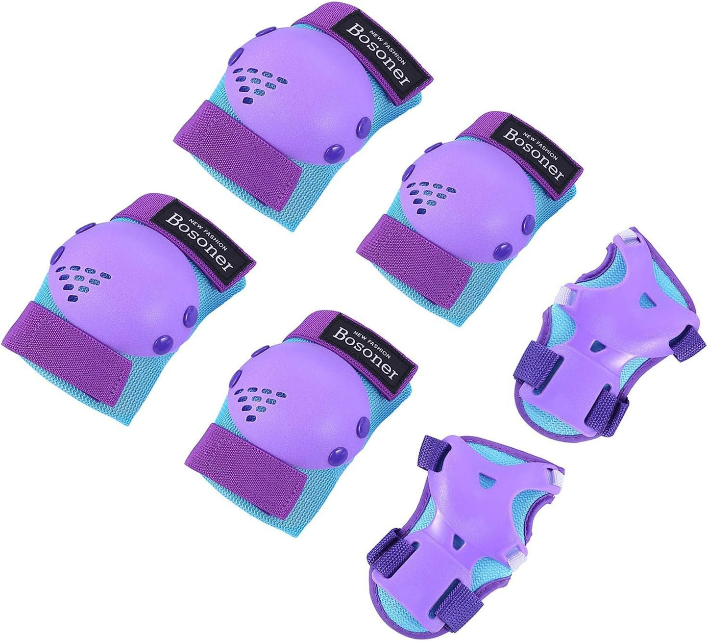 Kids/Youth Knee Pad Elbow Pads Guards Protective Gear Set for Roller Skates Cycling BMX Bike Skateboard Inline Skatings Scooter Riding Sports, Wrist Guards Toddler for Multi-Sports Outdoor