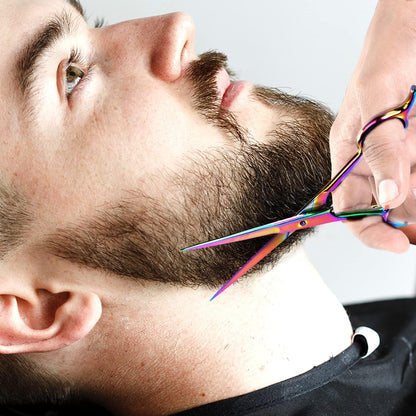 Utopia Care Hair Cutting and Hairdressing Scissors 6.5 Inch, Premium Stainless Steel Shears with Smooth Razor and Sharp Edge Blades for Salons, Men, Women and Kids, Rainbow