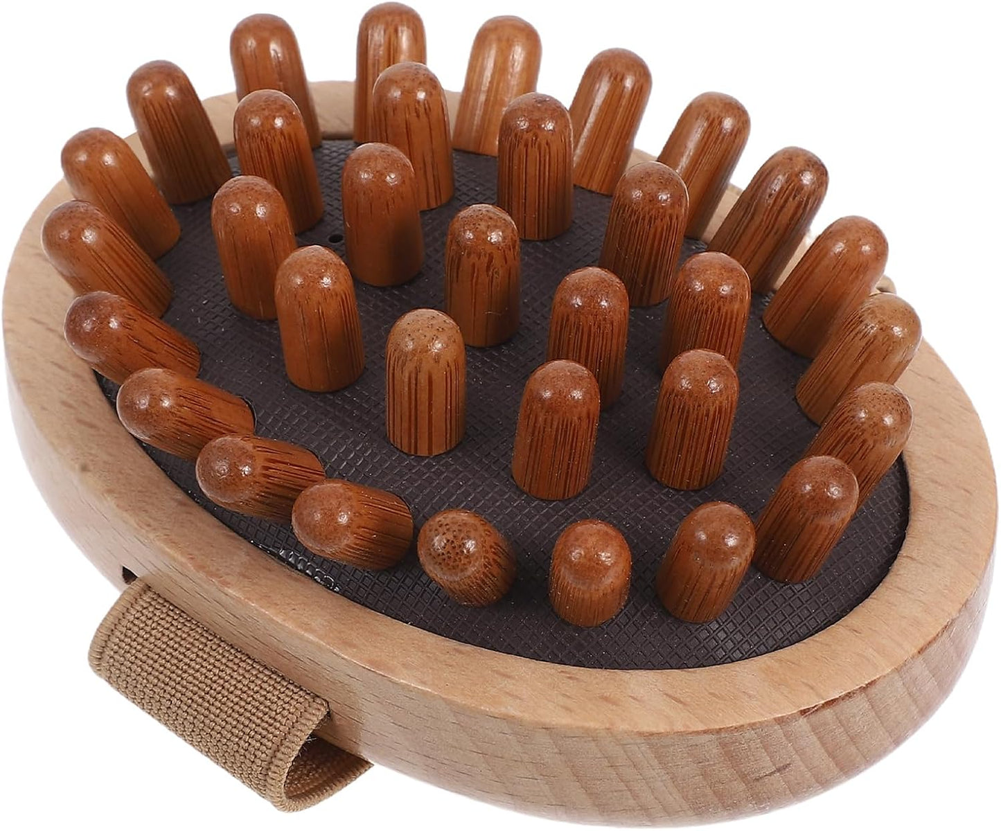 minkissy Wooden Massager Massager Comb Furry for Acupoint Manual Massage Tool Scalp Massager for Stress Relax