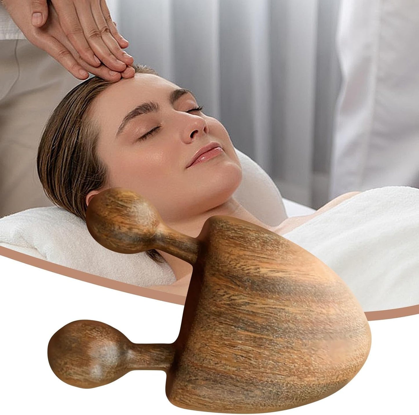 Gihioue Wooden Massage Tools,Natural Wooden Portable Scalp Massage Tool | Multifunctional Relaxing Health Care Product For Facial And Body Stress Relief Headache Relief