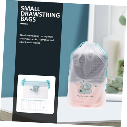 HAPINARY 20pcs Drawstring Bags for Clothing Organization Travel Luggage Packing Durable Unicorn Design for