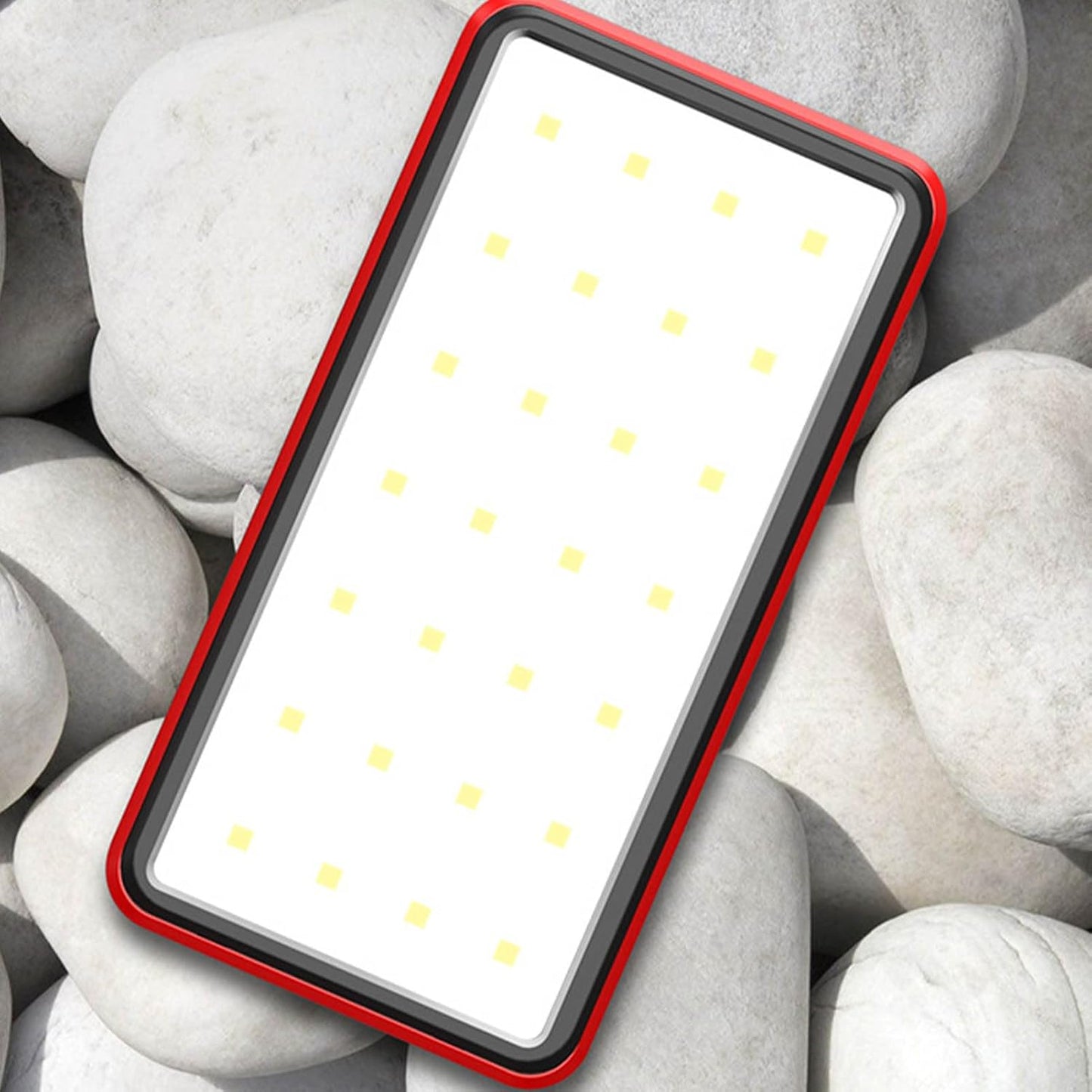 Portable Charger Power Bank - Solar Panel Battery, Wireless Charging Pack, Backup Device Charger | Waterproof USB Solar Powered Panel, Outdoor LED Flashlight Power Source Travel Hiking