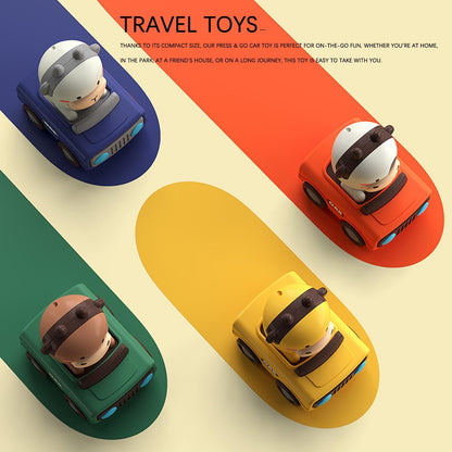 Press & Go Car for Toddlers 1-3, Baby Animal Racing Cars, Infant Play Vehicle Set, Baby Push Go Friction Car Toys for 6-9-12-18 Months, 1st Birthday for 1-2 Years Old Boys