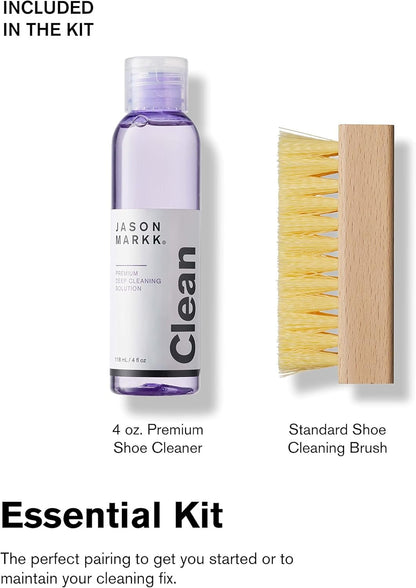 Jason Markk, Shoe Cleaner, Deep Cleaning Solution & Durables Brush, Sneaker Care, Ideal for Footwear, Leather, Rubber