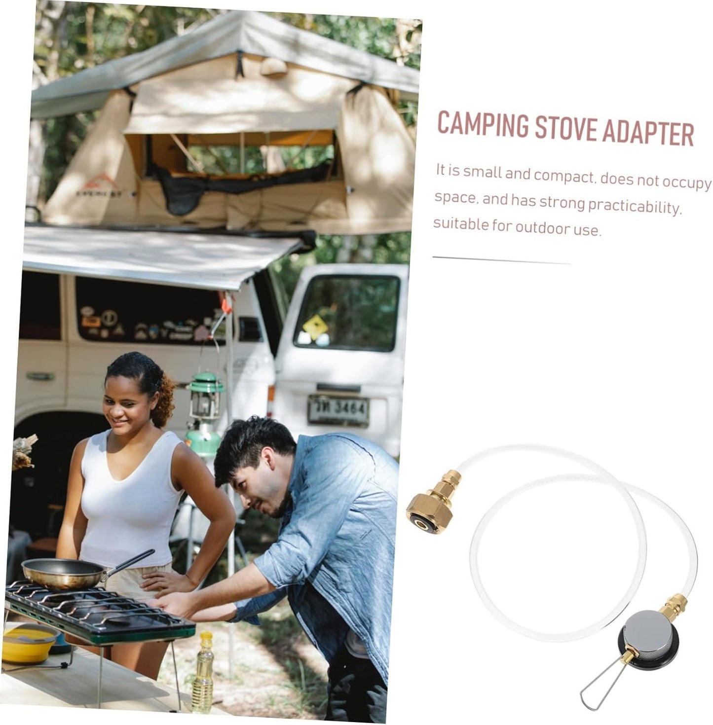 Happyyami Camping Gadgets Inflation-Valve Accessories Gas Tube Gas Stove Adapter Furnace Converter Set