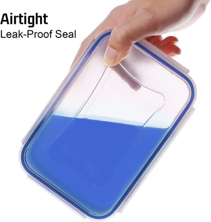 Food Storage Containers with Lids Airtight, Plastic Food Container Set, SIKITUT Airtight Storage Containers(8 Pack) for Home, Kitchen, Leak Proof, BPA-Free