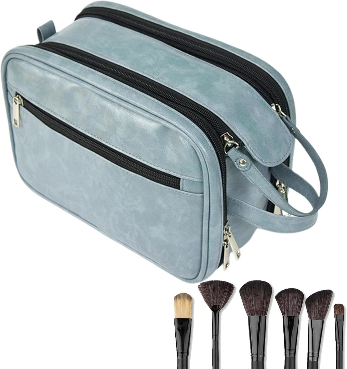 Hygiene Bag for Men - Portable Shaving Bag Travel Cases - Bathroom Travel Bag, Toiletry Organizer, ReusableTravel Toilet Bags for Shaving Grooming Dopp Kit, Blue, Refer to description, Unisex