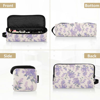 FRODOTGV Organizzatore 2 in 1 per strumenti per capelli viola chiaro con tappetino in ferro, organizer per piastre per capelli di grande capacità, organizer per strumenti caldi e accessori per la cura