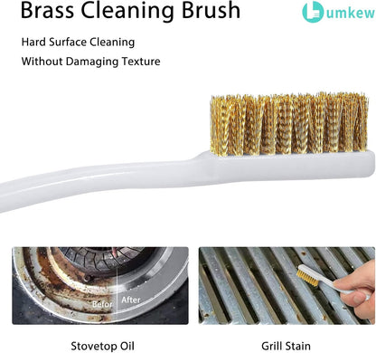 Cleaning Brush Set for Small Spaces, Kitchen Scrub Brushes for Cleaning, Detailing Crevice Cleaning Tool Supplies Gadget Kit for Window Keyboard Sink Humidifier, 9 Pcs