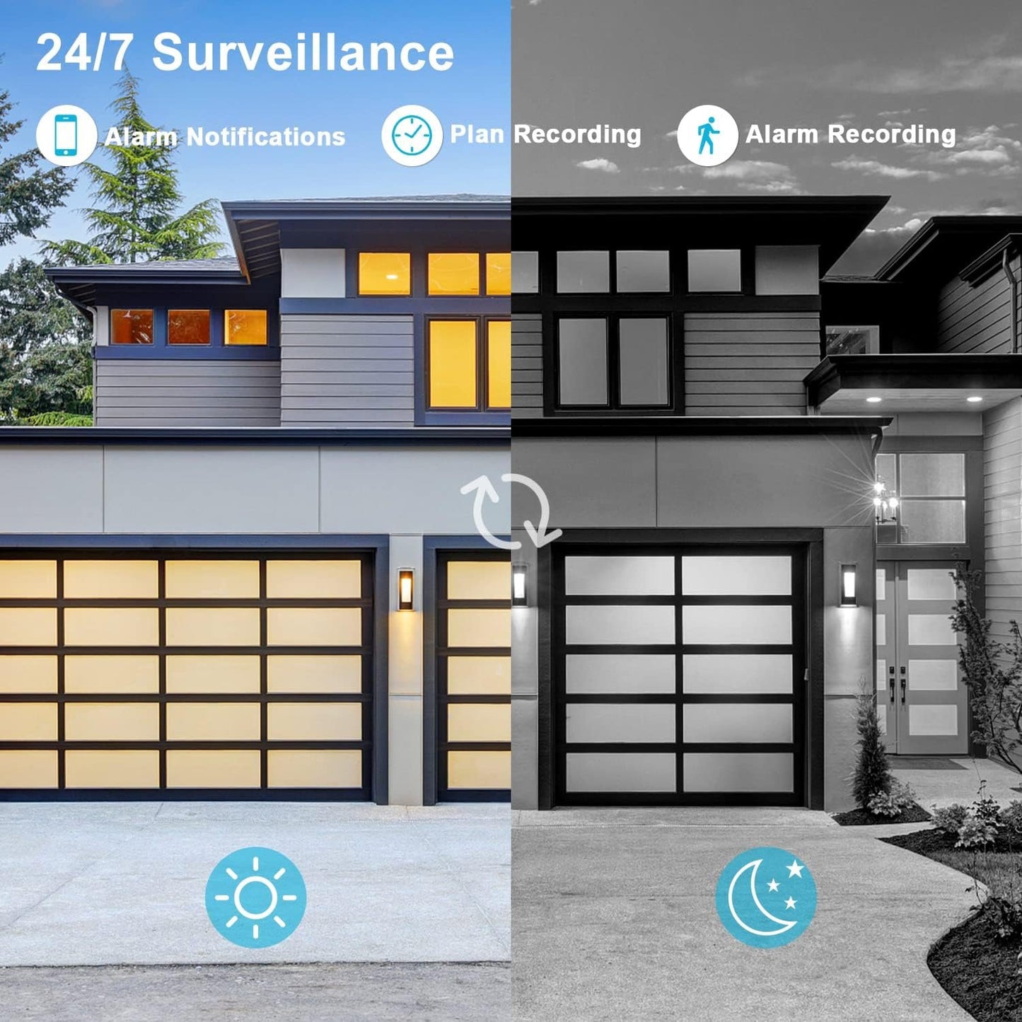 GENBOLT PTZ WiFi Security Camera Outdoor, Wireless Home Surveillance IP Camera with PoE, Pan Tilt 20X Hybrid Zoom Auto Focus CCTV Cameras, Humanoid Tracking Alarm Loop Recording with Audio [2.4/5Ghz]