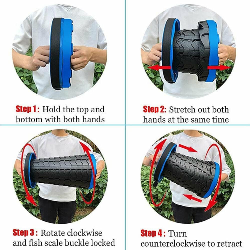 Portable Folding Stool Retractable Pop Up Outdoor Travel Camp Fishing Chair (Blue)