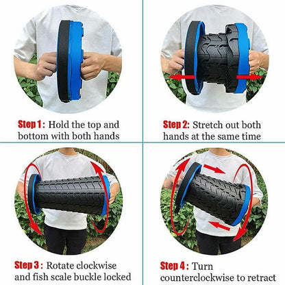 Portable Folding Stool Retractable Pop Up Outdoor Travel Camp Fishing Chair (Blue)
