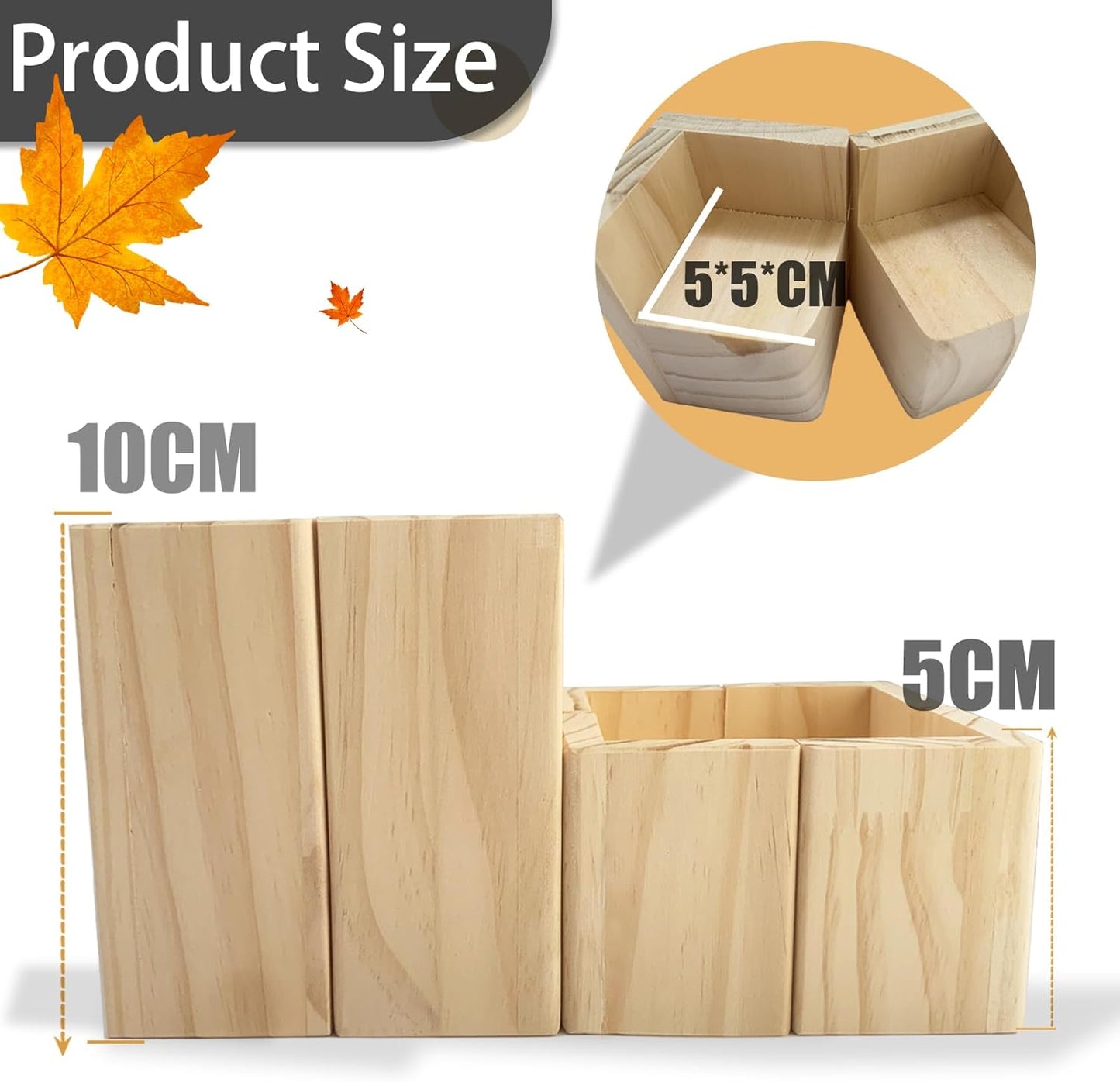 Judy1980 4 Pieces Bed Risers, Solid Wood Furniture Lifter, Adjustable Risers, Table Risers, Furniture Risers, Protect Floors and Surfaces