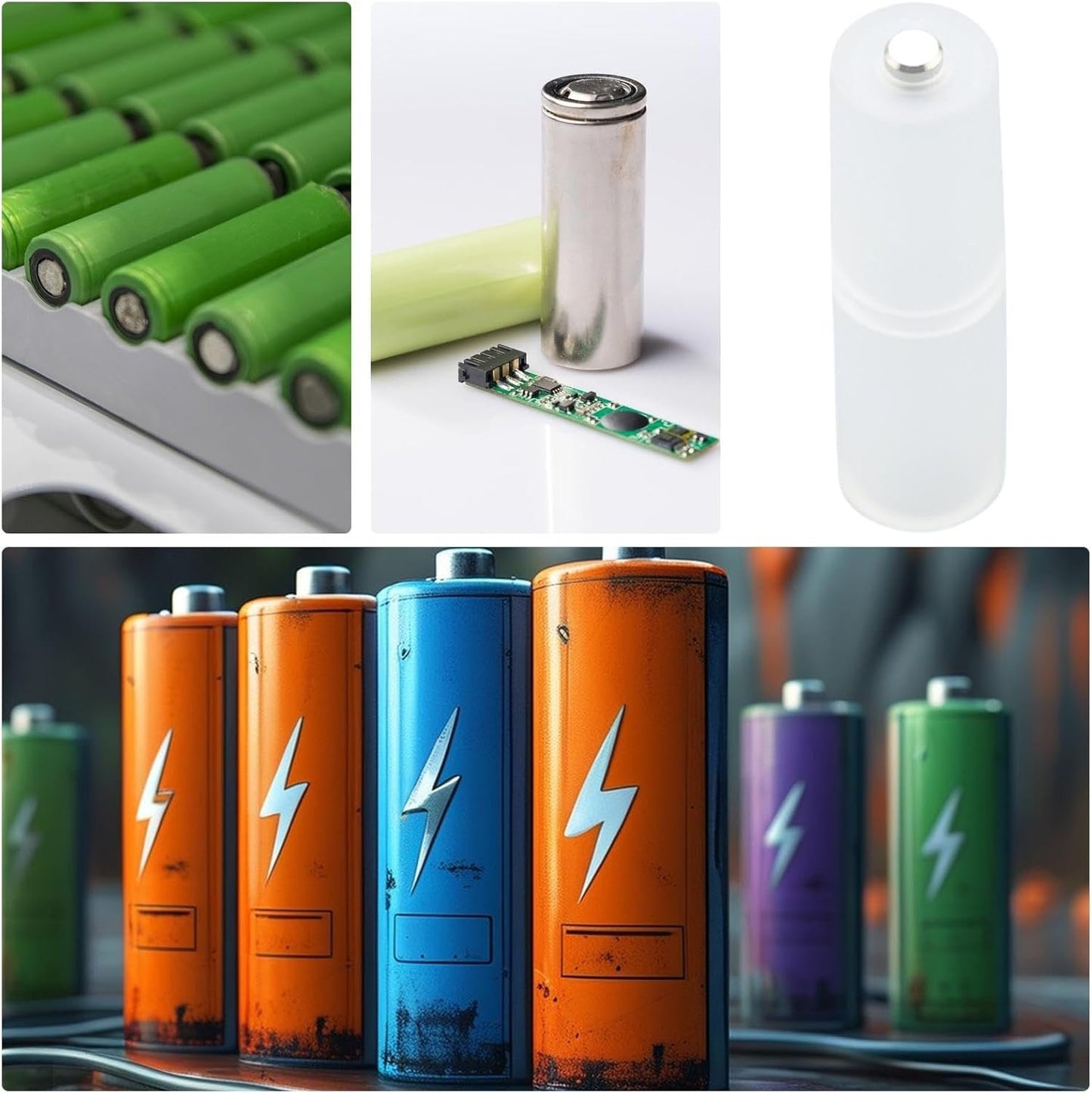 AAA to AA Battery Adapter - AAA to AA Battery Adapter | Battery Adapter Converter Support for AAA-AA Battery Converter | Battery Converters for Home, scu