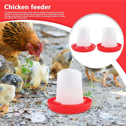 Chicken Feeder - Automatic Chicken Feeders - Poultry Feeding & Watering Supplies for Farm Pet Outdoor Baby Barn Family Livestock Friends