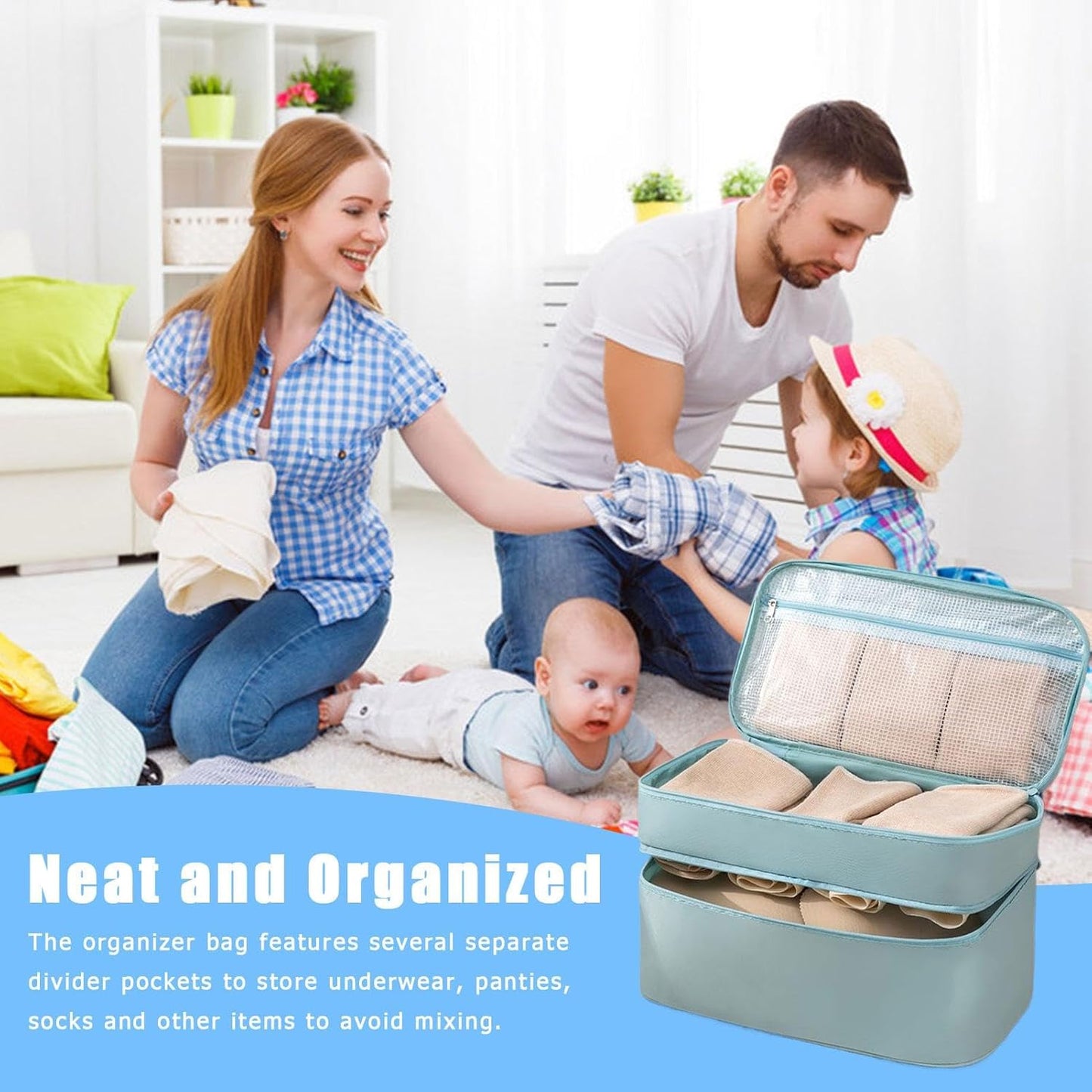 Undergarment Bag for Travel | Underwear Storage Bag | Multifunctional Lingerie Bag for Packing and Travel Organization | Travel Accessories