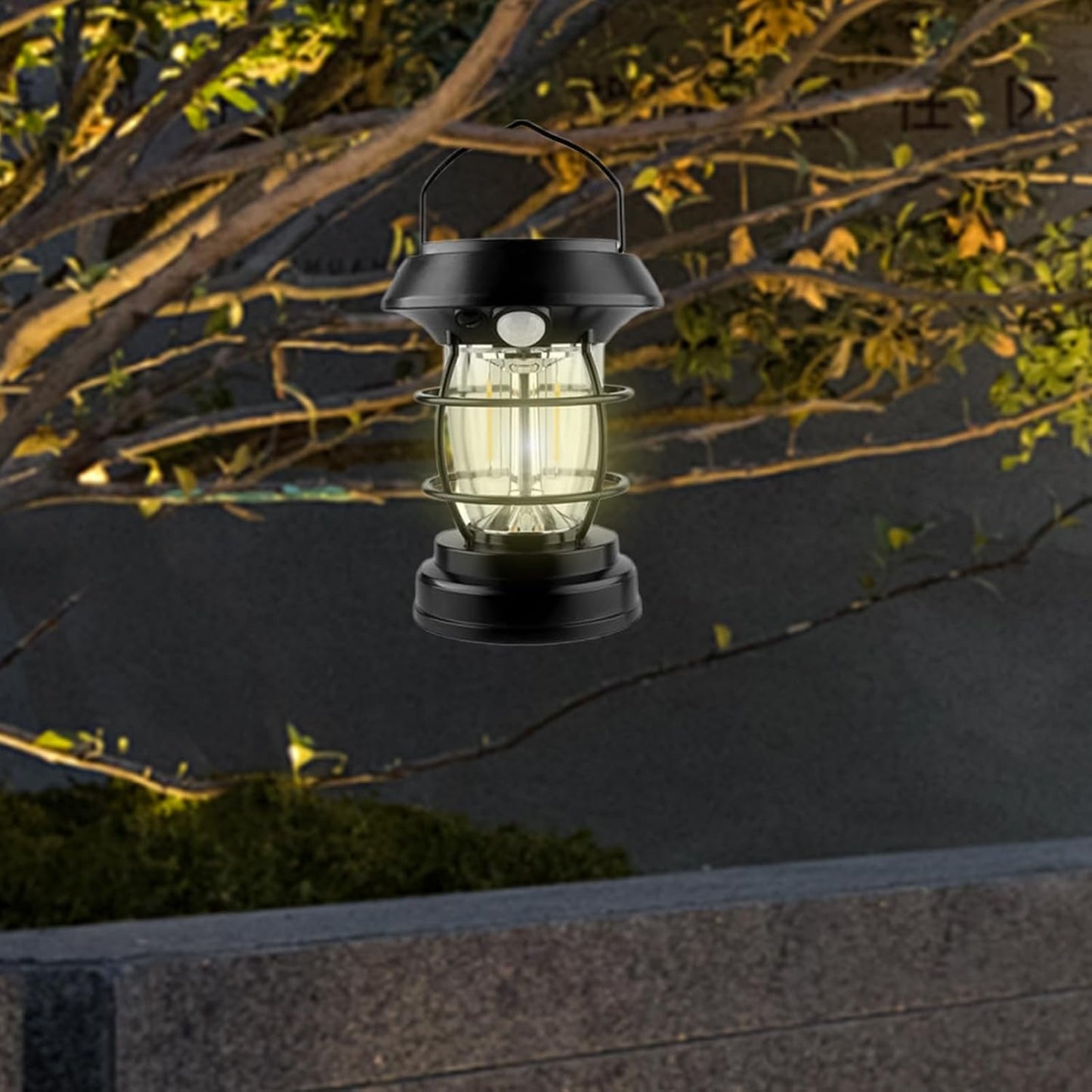 Solar Lantern, Camping Light, Portable Lantern, 4-Mode LED Flashlight, 1200mah, Smart Mode Flexibility, Waterproof Design, Ideal for Tent Gardening and Survival Use, 360g