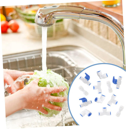 VILLCASE 2 Sets 12pcs Water Filter Tool Water Purifier Fittings Blue Universal Tube Connectors for Home Restaurant Use