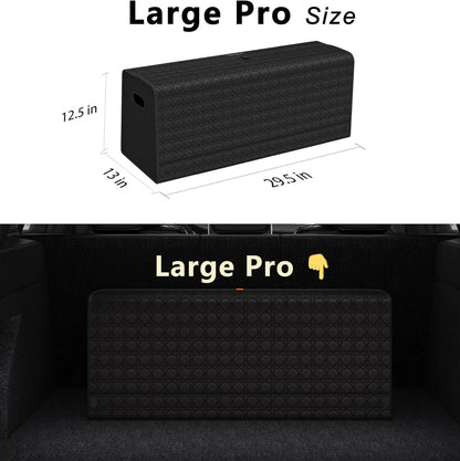 GMQ Car Trunk Organizer for SUV,Car Organizers and Storage with Collapsible Storage, Large Capacity for SUV, Truck, MPV (Black)