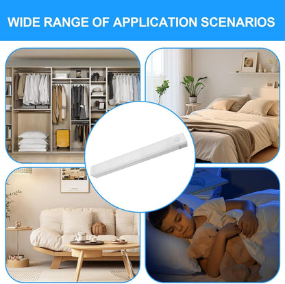 Generico Led Motion Sensor, Smart Cabinet Lighting, 3.94x0.79in Wireless Indoor Lights, Automatic Activation, Stick on Installation for Kitchen, Home, Office, Bedroom, Hallway