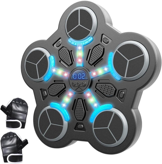 Punching Machine, Boxing Workout Gear, Light-Up Punch Machine, Fitness Boxing Equipment, Multipurpose Workout Device, Adjustable Wall Puncher, Wireless Punch Machine, Boxing Training Equipment
