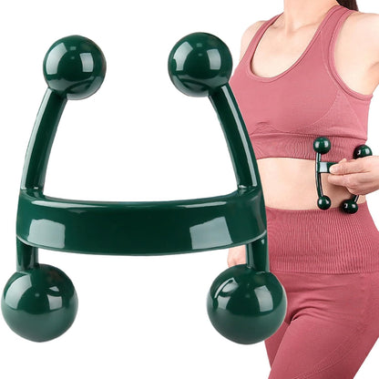 Gihioue Handheld Massager,H-Shaped Portable Body Massage Tools | Health Care Product, Fitness Equipment For Sole, Feet, Whole Body
