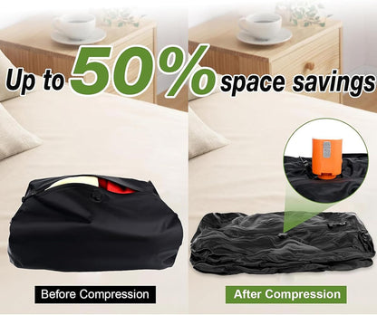 Vacuum Compression Bags,Reusable Space Saver Organizer Bags | Waterproof Travel Accessories, Space-Saving Home Organization for Swimwear Packing Seasonal Clothing Storage
