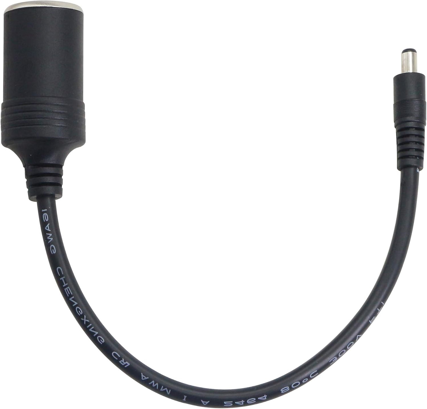 Cerrxian - 5.5mm x 2.1mm DC 12/24V Female Cigarette Lighter Socket to Female Car Charger Adapter